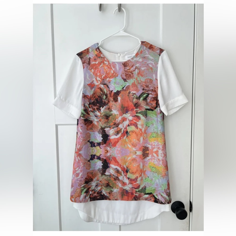Finders Keepers || shift dress with bright floral pattern